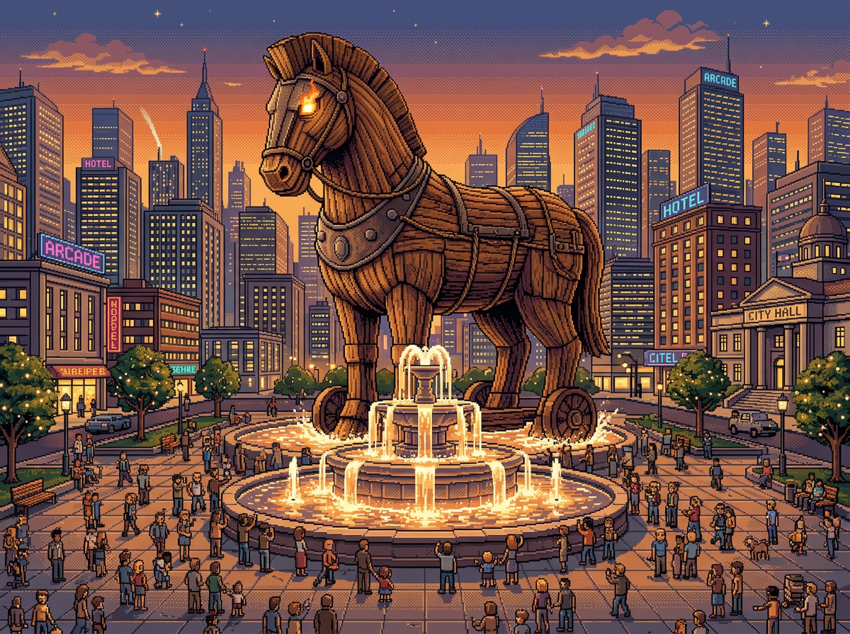 A 40-foot Trojan horse toured three cities, illustration for The Odyssey marketing breakdown